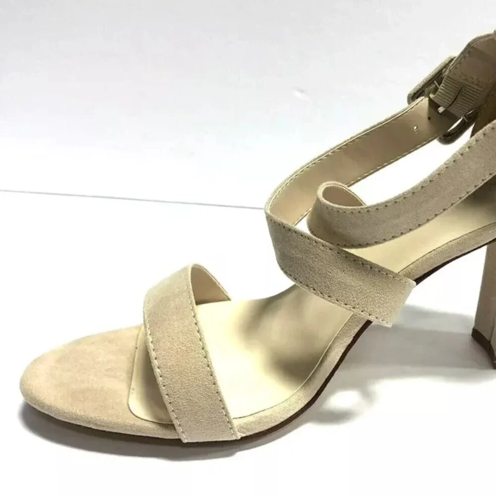 Touch Ups Women's Colbie Beige Ankle Strap High Heels, Size 10 M
